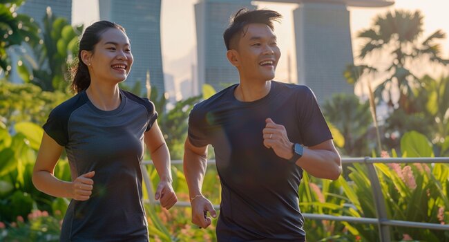 young-asians-jogging-and-staying-active-while-undergoing-regular-health-screenings-to-build-a-foundation-for-their-long-term-health